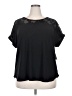89th & Madison Solid Black Short Sleeve Top Size 2X - photo 1