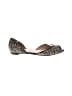 Talbots 100% Leather Animal Print Black Flats Size 9 - photo 1
