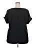 89th & Madison Solid Black Short Sleeve Top Size 2X - photo 2