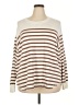 Workshop Republic Clothing Stripes Brown Pullover Sweater Size 3X - photo 1