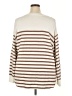 Workshop Republic Clothing Stripes Brown Pullover Sweater Size 3X - photo 2