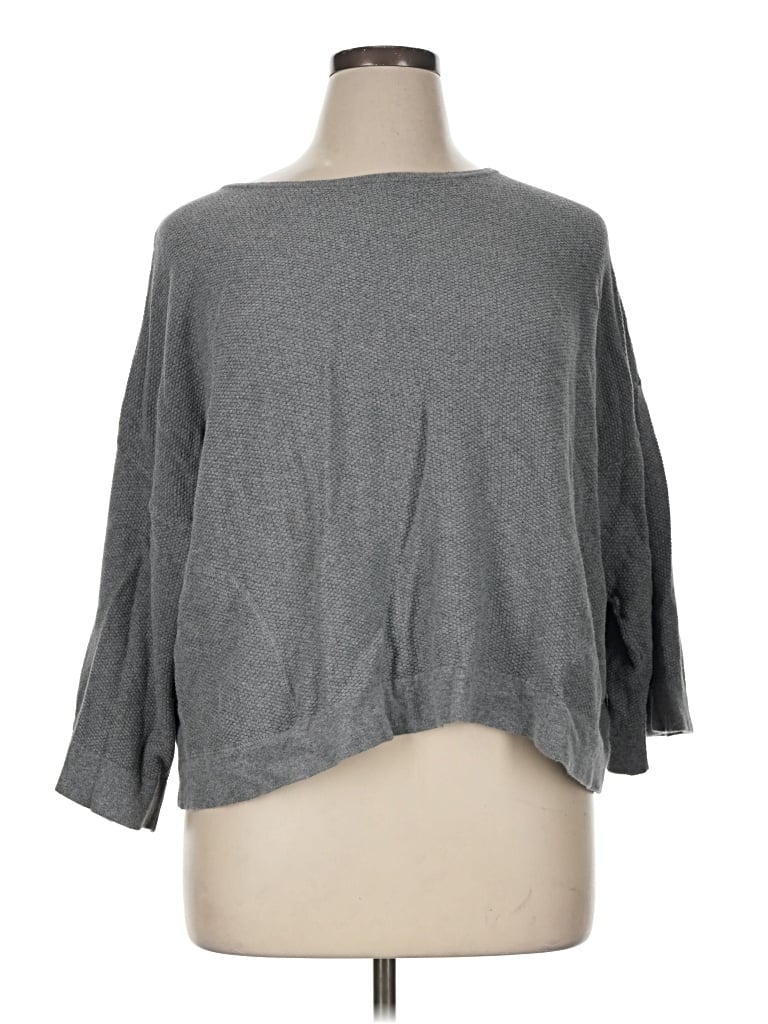 Pre-owned Purejill Cardigan Sweater In Gray