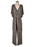 Chico's Animal Print Black Jumpsuit Size M - photo 1