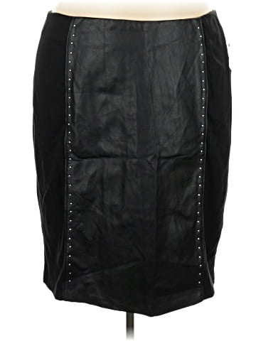 Valerie Stevens Faux Leather Skirt (view 1)