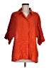 Oska Orange 3/4 Sleeve Button-Down Shirt Size 6 (1) - photo 1