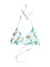 Unbranded Floral Teal Swimsuit Top Size XXS (estimated) - photo 1