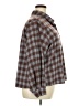 Attitudes by Renee Plaid Brown Long Sleeve Blouse Size 2X - photo 4