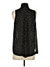 Free People 100% Polyester Print Black Sleeveless Blouse Size XS - photo 2
