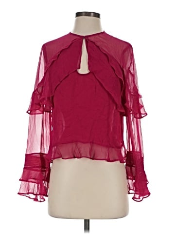 Intermix 3/4 Sleeve Silk Top (view 1)