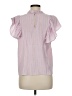 THML Pink Short Sleeve Blouse Size M - photo 2