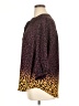 Torrid 100% Polyester Animal Print Brown 3/4 Sleeve Blouse Size 1X Plus (1) - photo 5