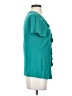 Covington Teal Short Sleeve Blouse Size S - photo 4