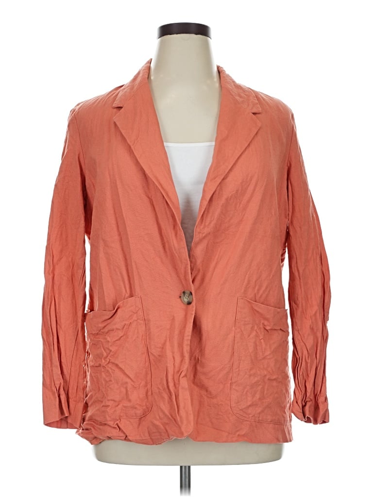 Pre-owned A New Day Blazer Jacket In Orange
