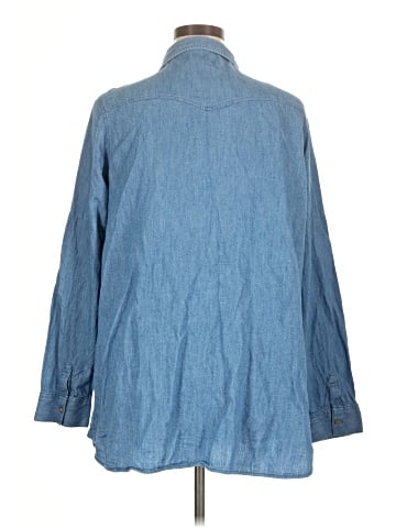 Isabel Maternity Long Sleeve Button-Down Shirt (view 2)