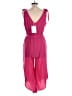 Belongsci Solid Pink Jumpsuit Size L - photo 2