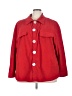 Unbranded Solid Red 3/4 Sleeve Button-Down Shirt Size 5X - photo 1