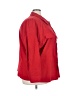 Unbranded Solid Red 3/4 Sleeve Button-Down Shirt Size 5X - photo 4