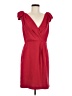 Ann Taylor LOFT 100% Polyester Solid Red Cocktail Dress Size 6 - photo 1