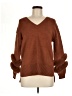 Saks Fifth Avenue Solid Brown Pullover Sweater Size M - photo 1