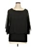Coco Blanco 100% Polyester Black 3/4 Sleeve Blouse Size XL - photo 1