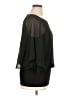 Coco Blanco 100% Polyester Black 3/4 Sleeve Blouse Size XL - photo 4