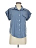 Shein 100% Polyester Blue Short Sleeve Blouse Size 6 - photo 1