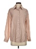 DAZY Color Block Tan Long Sleeve Button-Down Shirt Size S - photo 1