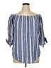 Thread Story 100% Cotton Blue 3/4 Sleeve Blouse Size 1X - photo 1
