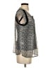 Daniel Rainn 100% Polyester Gray Short Sleeve Blouse Size S (petite) - photo 4