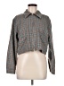 Tracy Evans Plaid Gray Long Sleeve Blouse Size M - photo 1