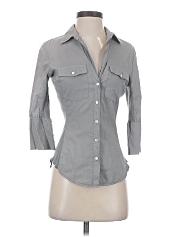 James Perse 3/4 Sleeve Button-Down Shirt (view 1)