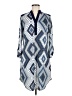 Perseption Concept Argyle Blue Casual Dress Size M - photo 1