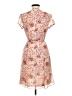 MSK 100% Polyester Print Orange Casual Dress Size 8 - photo 2