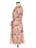 MSK 100% Polyester Print Orange Casual Dress Size 8 - photo 5