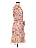 MSK 100% Polyester Print Orange Casual Dress Size 8 - photo 4