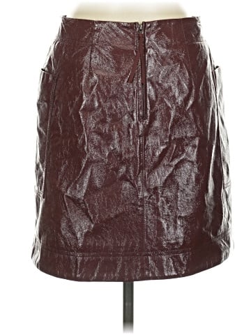 Maeve by Anthropologie Faux Leather Skirt (view 2)