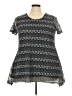Kim Rogers 100% Polyester Gray Short Sleeve Blouse Size 3X - photo 1