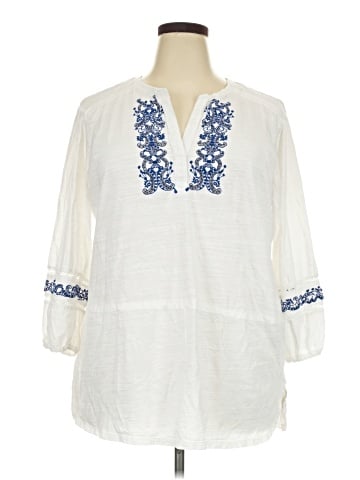 Lauren by Ralph Lauren 3/4 Sleeve Blouse (view 1)