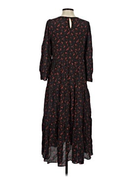 silk maxi dress with sleeves Floral Printed Chiffon Long Sleeve Gown 2 / Sky Blue/Multi
