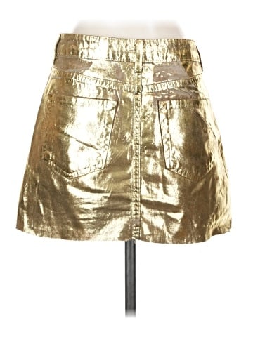 Stradivarius Faux Leather Skirt (view 2)
