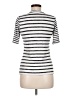 Rag & Bone Stripes Silver Short Sleeve Turtleneck Size M - photo 2
