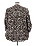 Torrid Floral Black 3/4 Sleeve Blouse Size 4X Plus (4) - photo 2