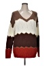 Unbranded Chevron-herringbone Brown Pullover Sweater Size XL - photo 1