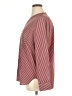 CAbi 100% Polyester Stripes Burgundy Long Sleeve Blouse Size XL - photo 5