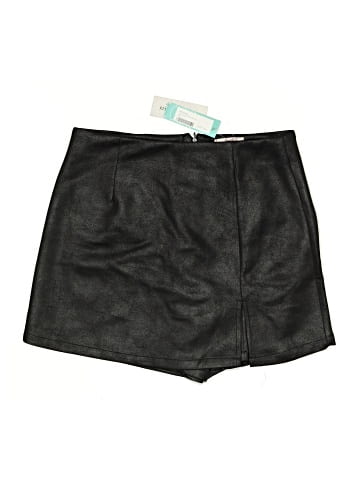Dizzy Lizzy Faux Leather Skirt (view 1)