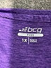 Bcg 100% Polyester Purple Short Sleeve T-Shirt Size 1X - photo 7