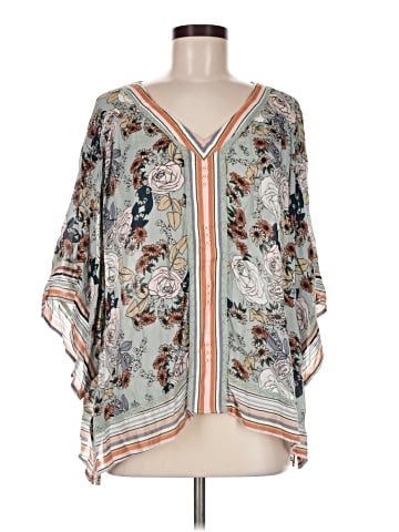 Democracy 3/4 Sleeve Blouse (view 1)