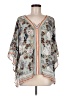 Democracy 100% Rayon Silver 3/4 Sleeve Blouse Size M - photo 1