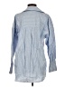 Zara Stripes Blue Long Sleeve Button-Down Shirt Size S - photo 2