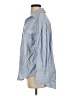 Zara Stripes Blue Long Sleeve Button-Down Shirt Size S - photo 5